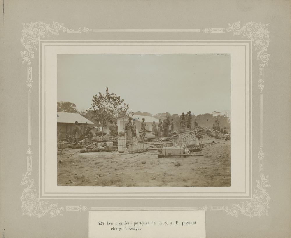 Aanleg spoorweg in Congo