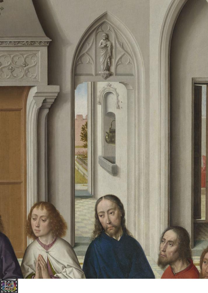 Het Laatste Avondmaal. Detail uit Middenpaneel