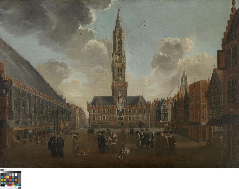 De markt in Brugge