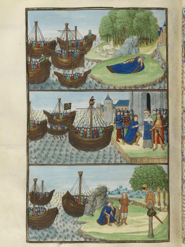 Bladzijde uit Vergilius Manuscripten uit de bibliotheek van Raphael de Marcatellis