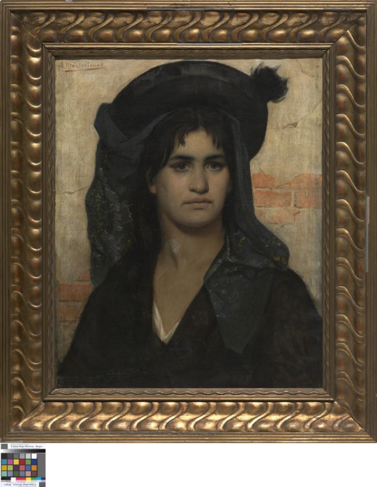 Portret van een Portugese vissersvrouw