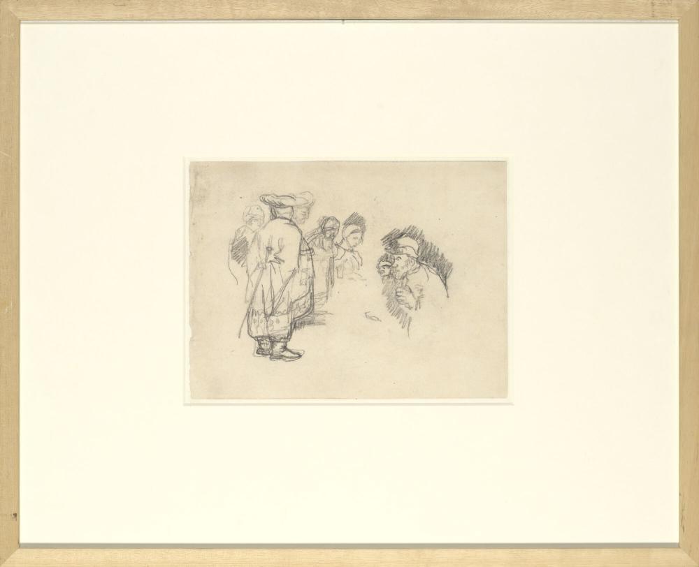 Staande figuren naar Rembrandt