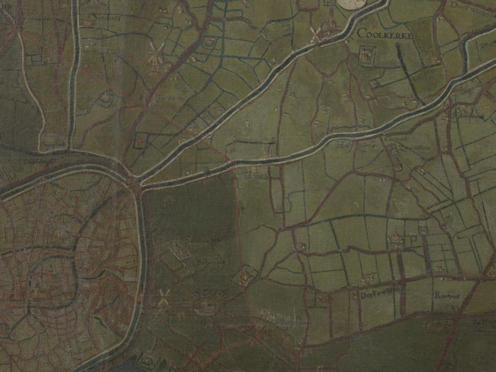 Kaart van het Brugse Vrije