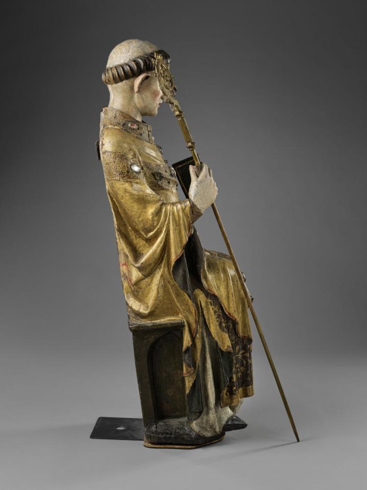 Zittende H. Leonardus van Noblac