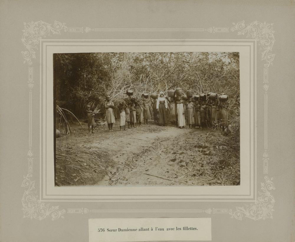 Aanleg spoorweg in Congo