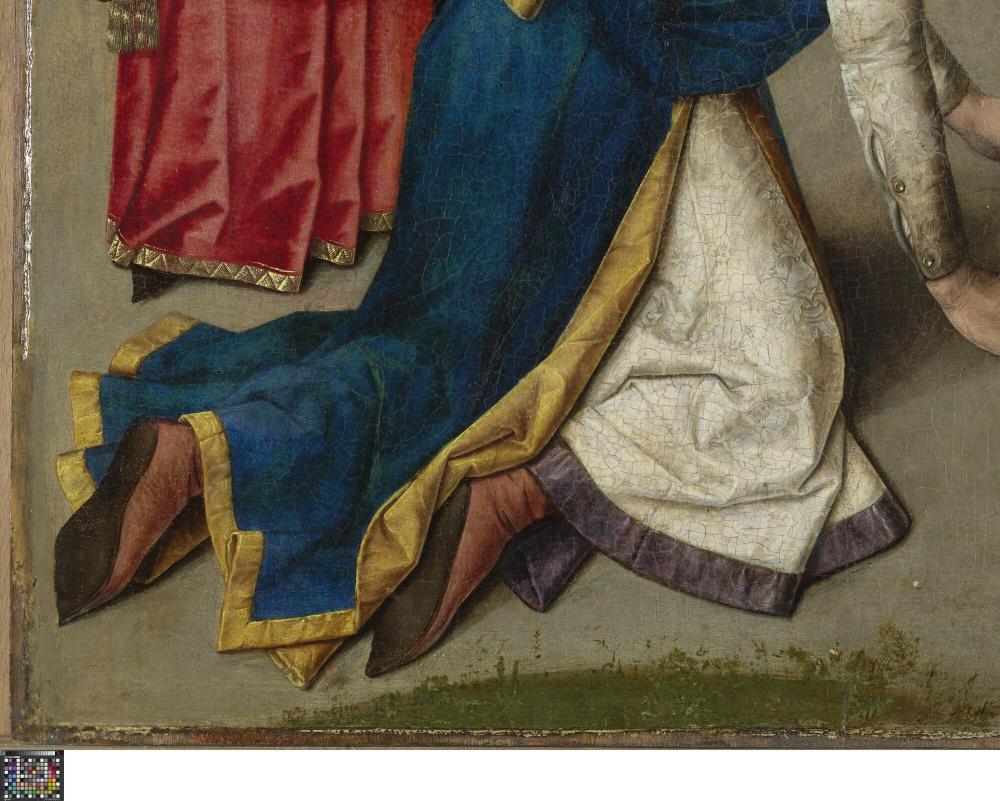 Het Laatste Avondmaal. Detail uit paneel rechtsboven