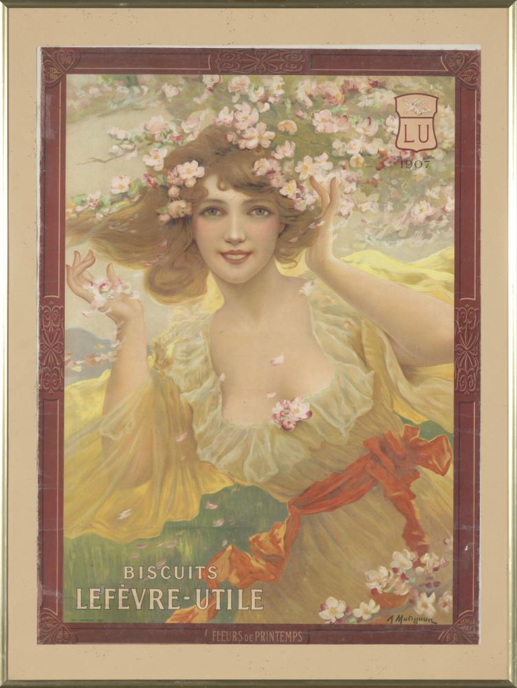 Affiche biscuits Lefèvre utile 1907