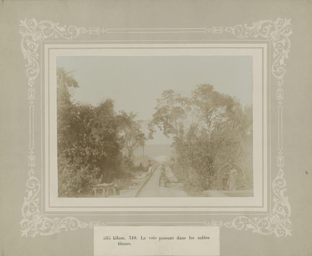 Aanleg spoorweg in Congo