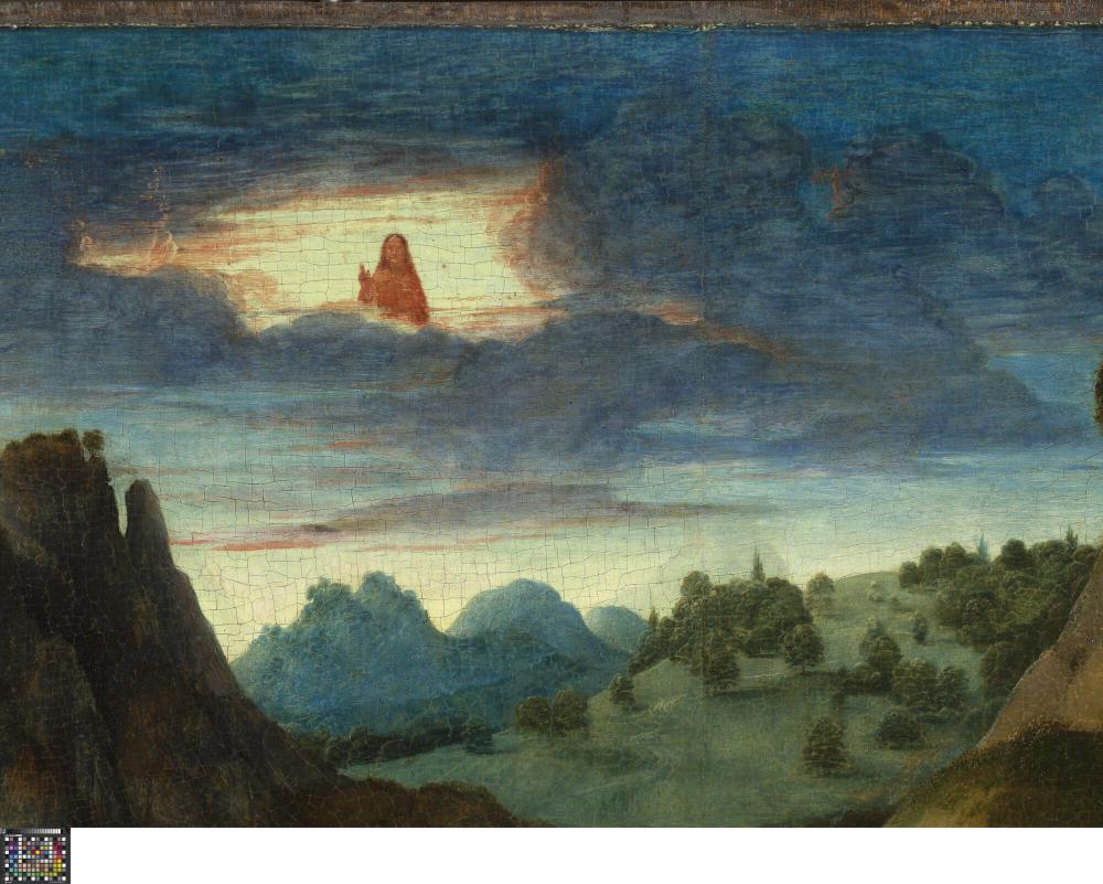 Het Laatste Avondmaal. Detail uit paneel rechtsboven