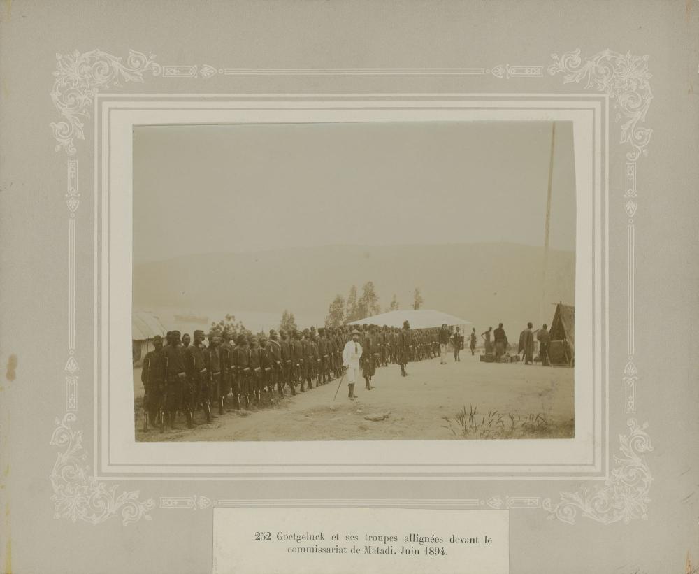 Aanleg spoorweg in Congo