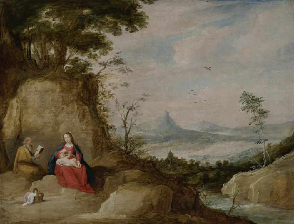 Landschap met de Heilige familie