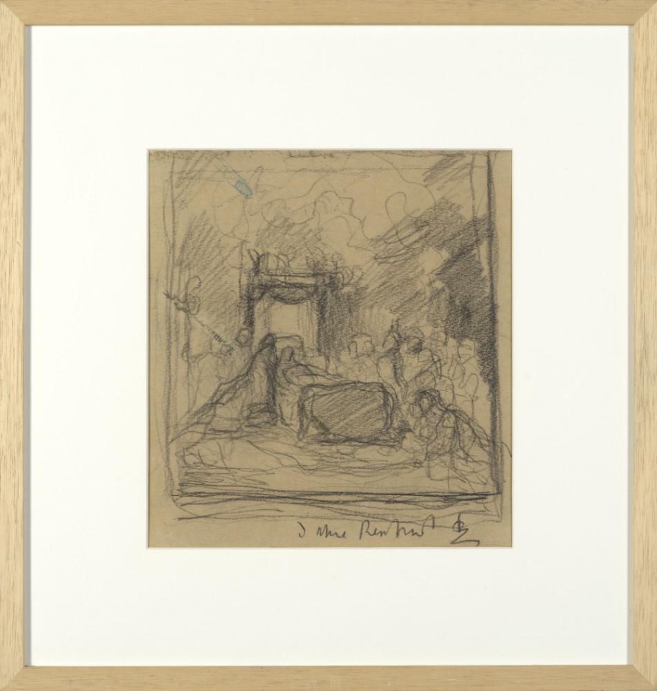 De dood van Maria, naar Rembrandt