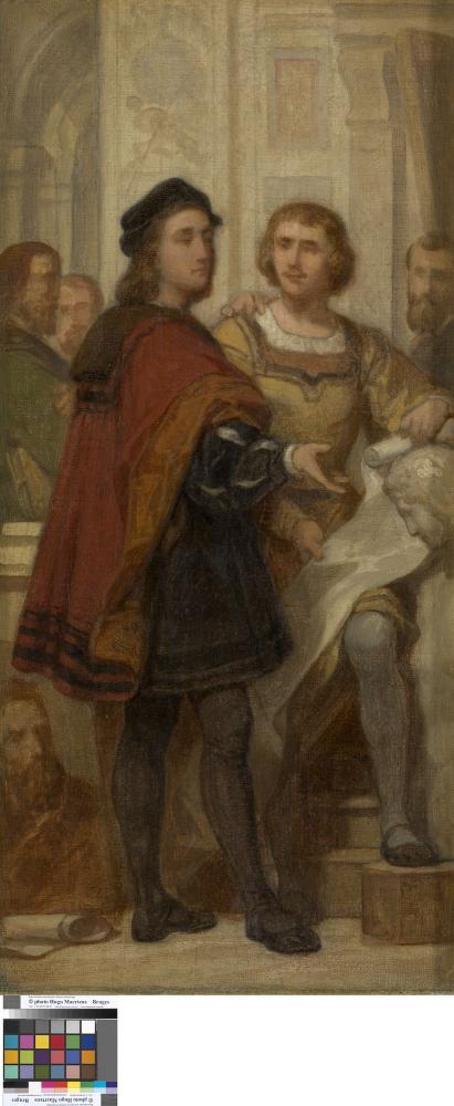 De roem van de Antwerpse kunstschool  vijftien olieverfschetsen voor de muurschilderingen in het Koninklijk Museum voor Schone Kunsten Antwerpen