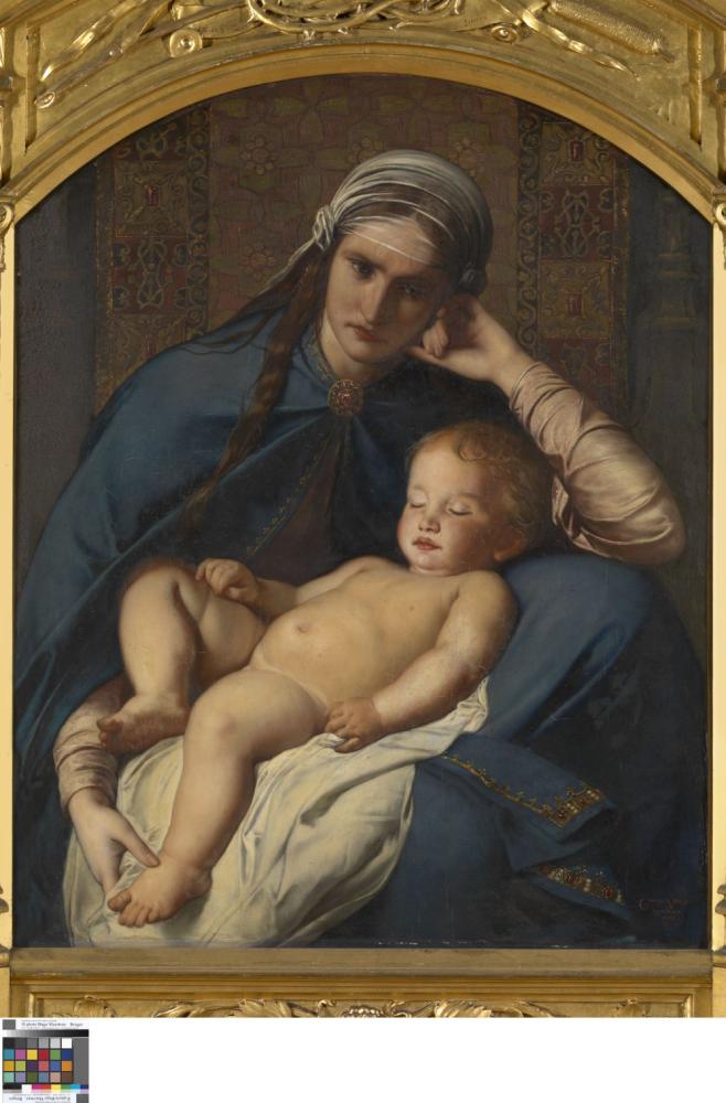 Moeder van de Messias en de vier evangelisten