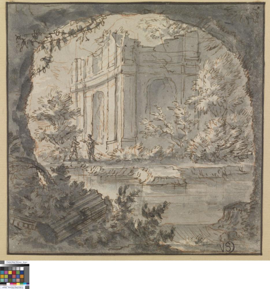 Landschap met architectuur