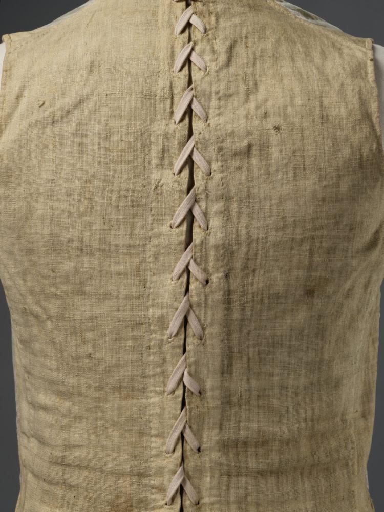 Gilet in groene satijn