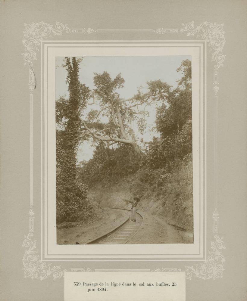 Aanleg spoorweg in Congo