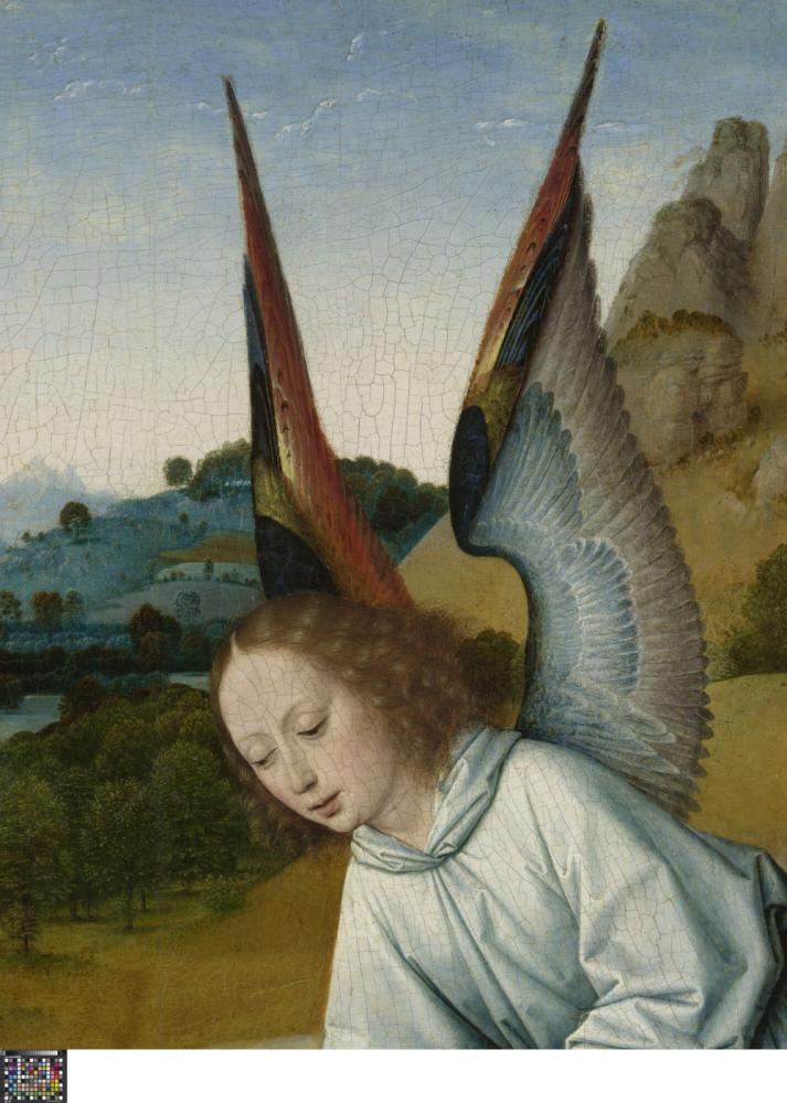 Het Laatste Avondmaal. Detail uit paneel rechtsonder