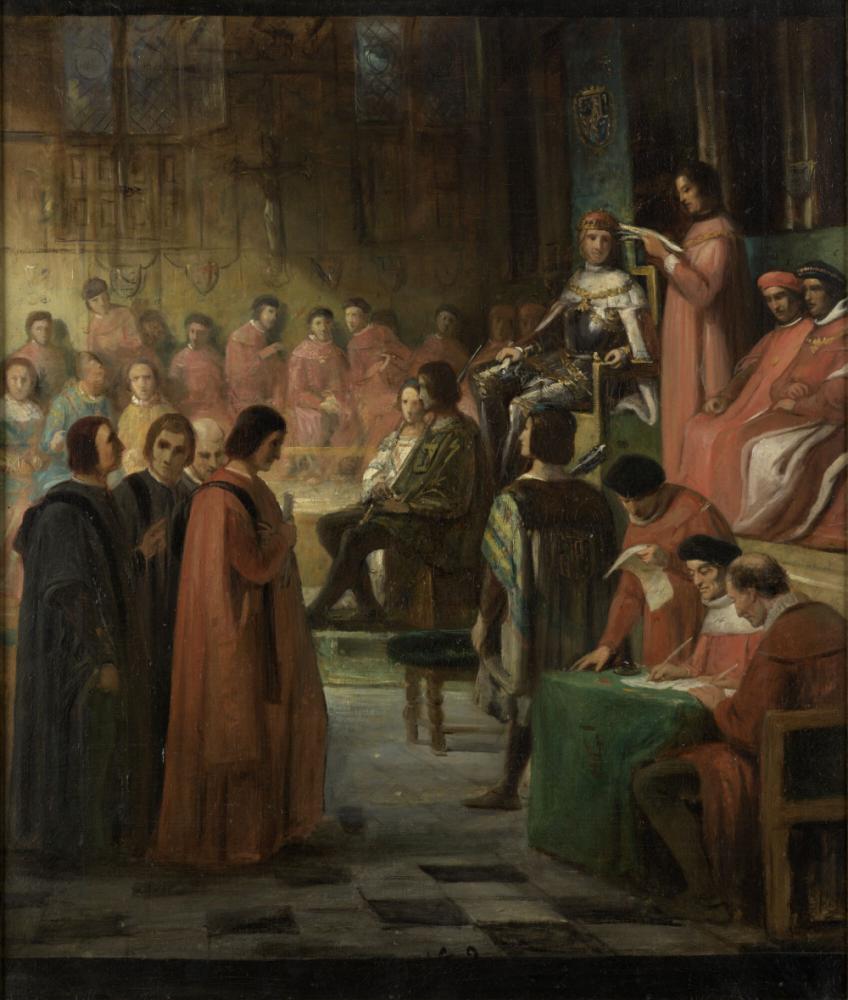 Karel de Stoute richt het Parlement van Mechelen op