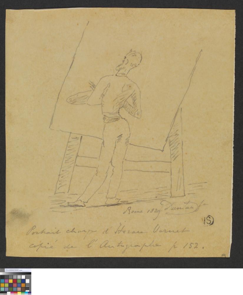 Karikatuur van Horace Vernet