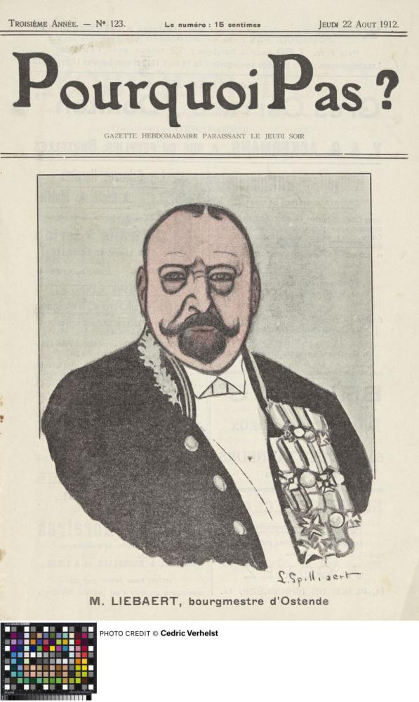 Portret van Burgemeester Liebaert