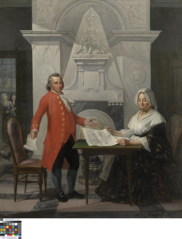 Jubileumportret van de familie De San