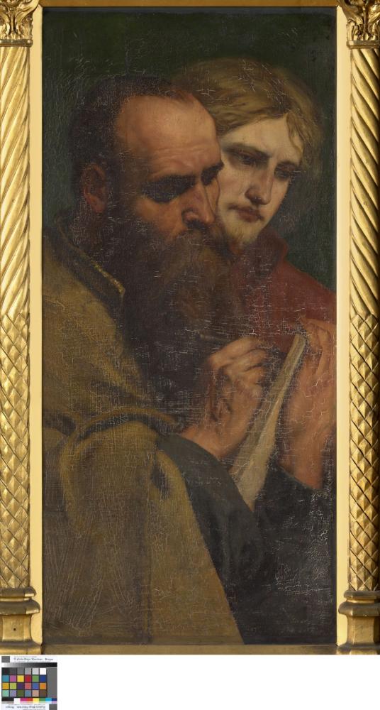 Moeder van de Messias en de vier evangelisten
