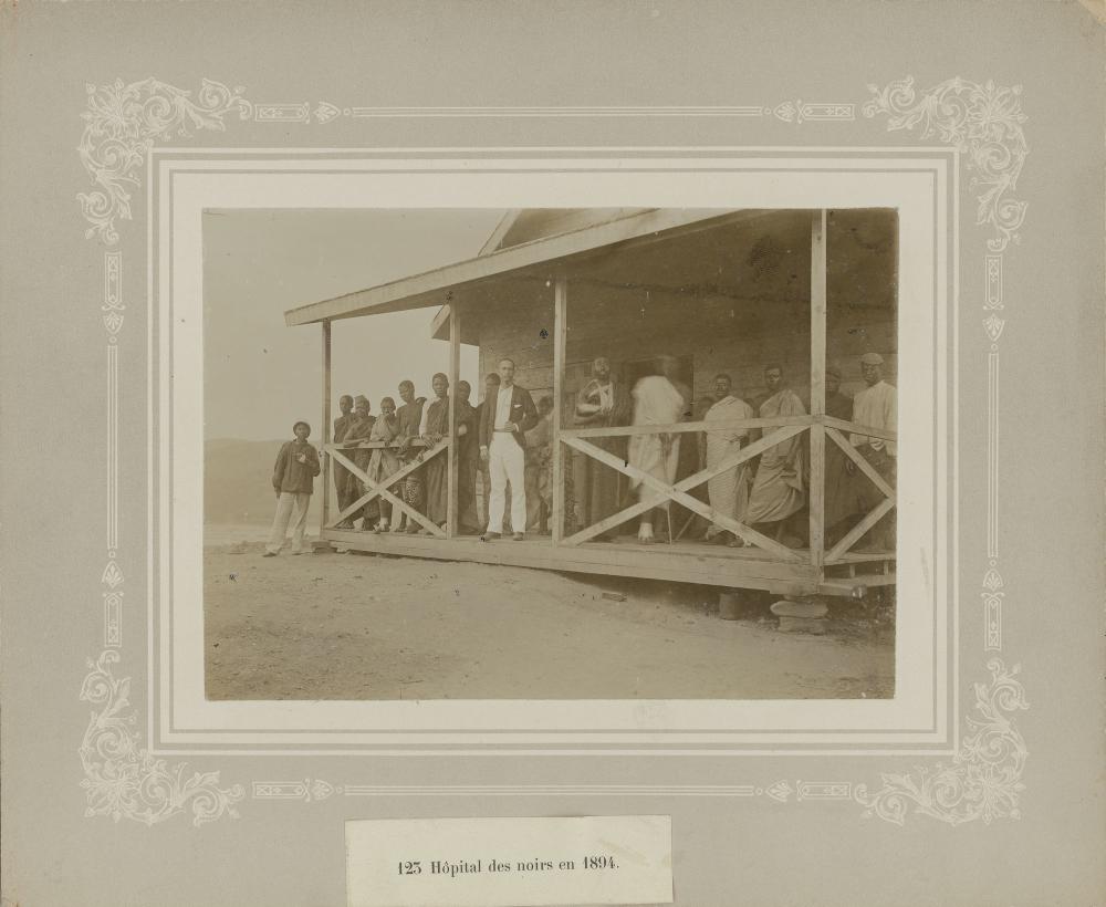Aanleg spoorweg in Congo