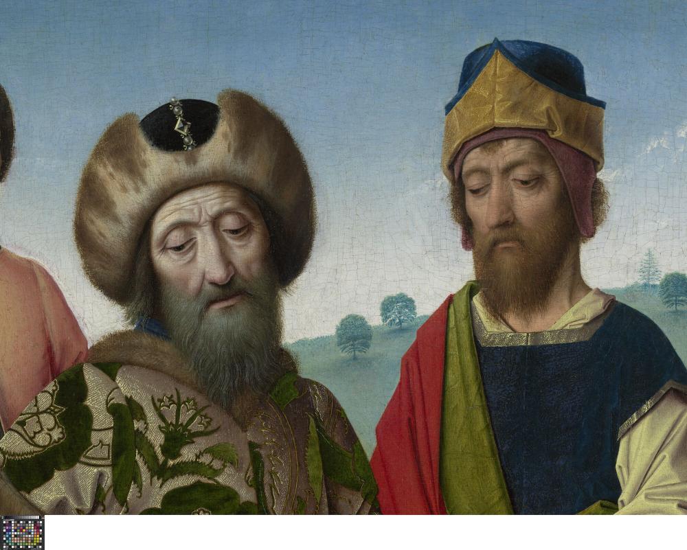De marteling van de Heilige Erasmus. Detail uit middenpaneel