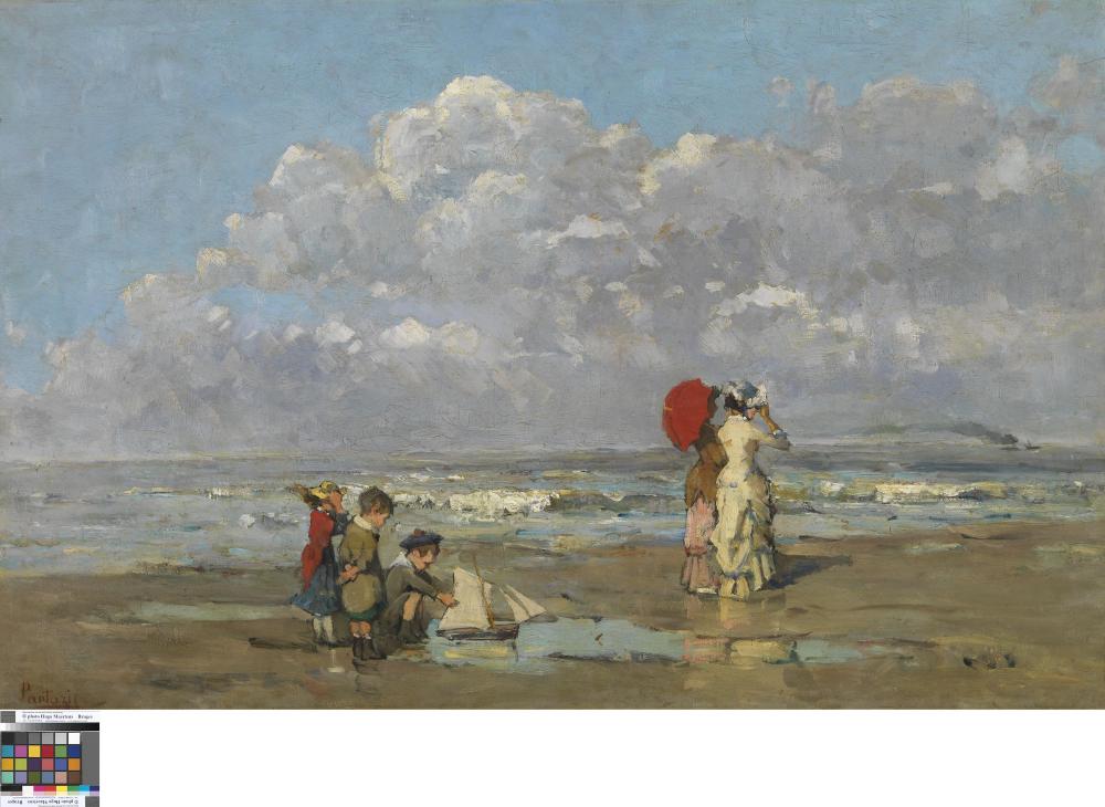 Op het strand