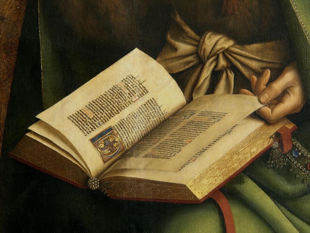 het Lam Gods: detail uit Paneel Johannes de Doper