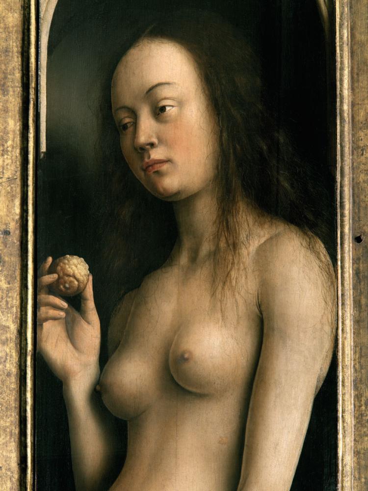 het Lam Gods: detail van Paneel Eva