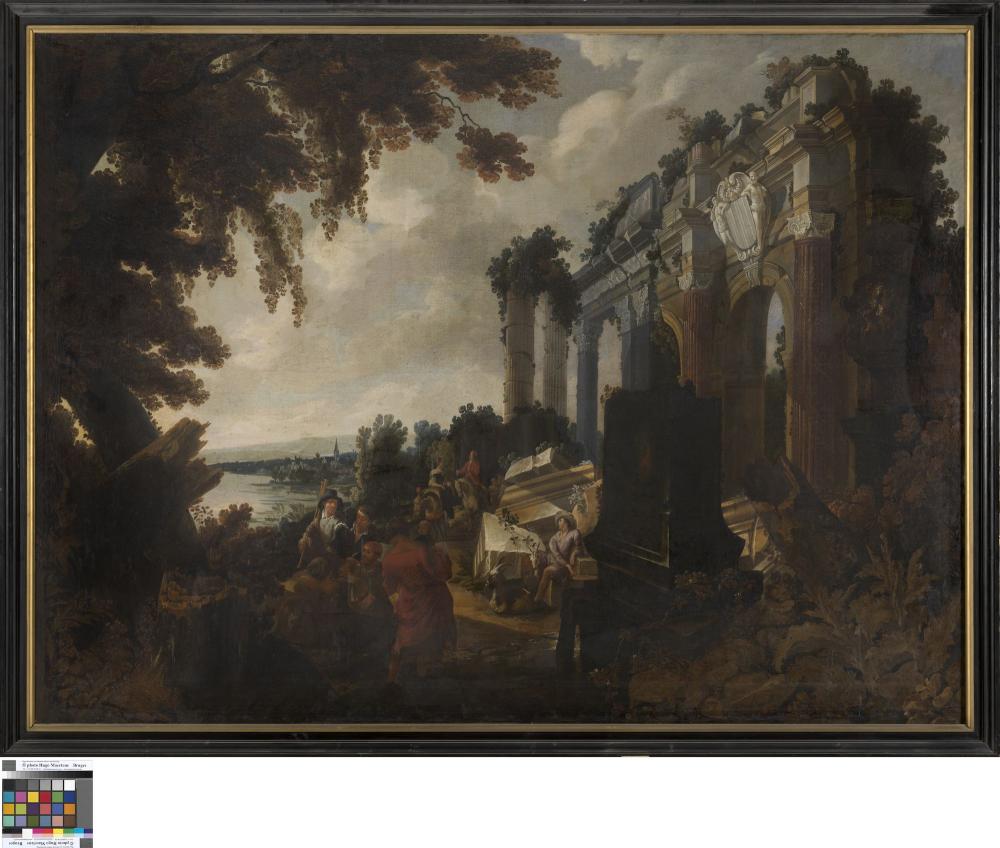 Landschap met ruïnes