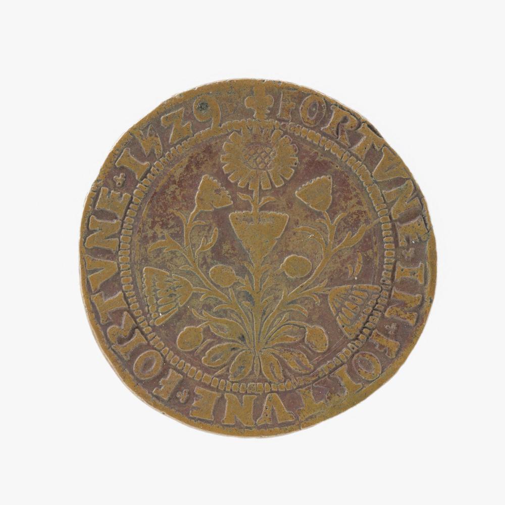 Rekenpenning van Bureau van Financiën van 1529
