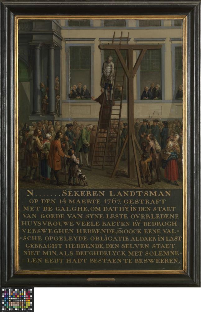 Ophanging van een veroordeelde