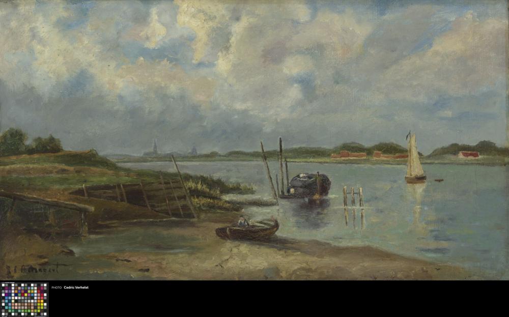 Gezicht op de Schelde