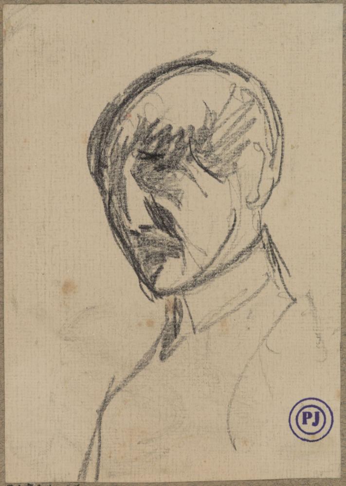 Portret van een man (hoofd 7/8 naar links)
