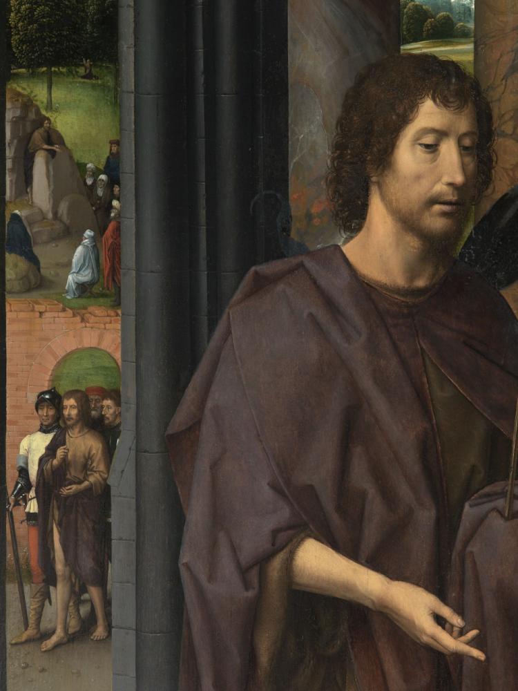 Triptiek van Johannes de Doper en Johannes de Evangelist.