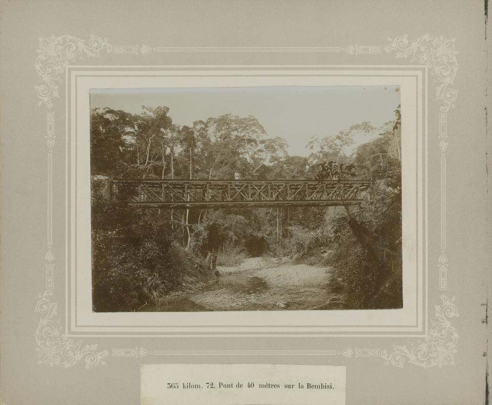 Aanleg spoorweg in Congo