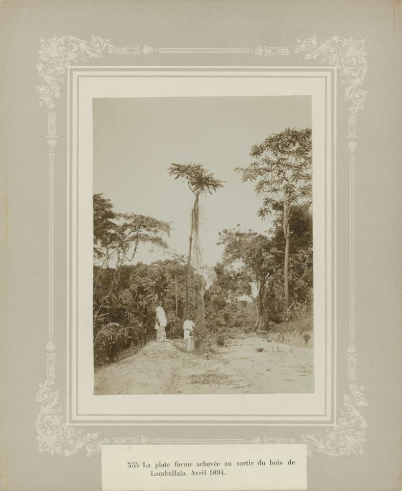 Aanleg spoorweg in Congo