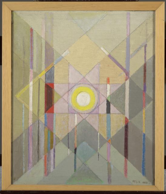 Abstract met zon