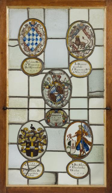 Samengesteld glasraam 'Herckenroed 1657' van Herkenrode, 1659