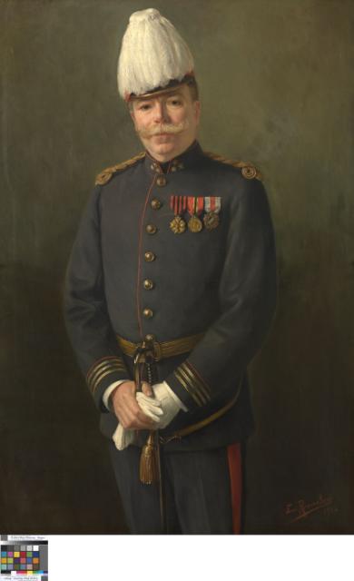 Portret van een bevelhebber van de brandweer