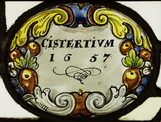 Samengesteld glasraam 'Cistertium 1657' van Herkenrode, 1659
