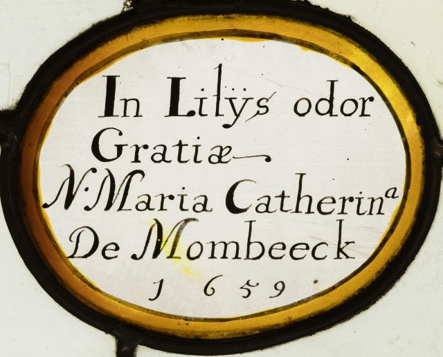 Samengesteld glasraam 'Herckenroed 1657' van Herkenrode, 1659