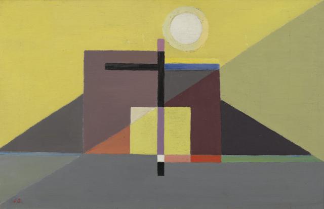 Compositie met kruis