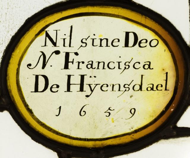 Samengesteld glasraam 'Cistertium 1657' van Herkenrode, 1659