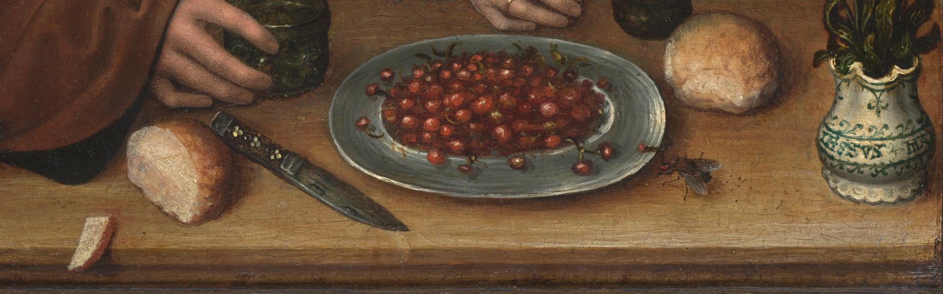Portret van de kunstenaar en zijn vrouw, door Meester van Frankfurt, collectie KMSKA, artinflanders.be, foto: Cedric Verhelst, public domain.