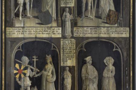 Portretten van graven van Vlaanderen en abten van de Duinenabdij paneel 13 van 17