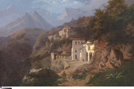 Het kapucijnenklooster in Cava (Salerno)
